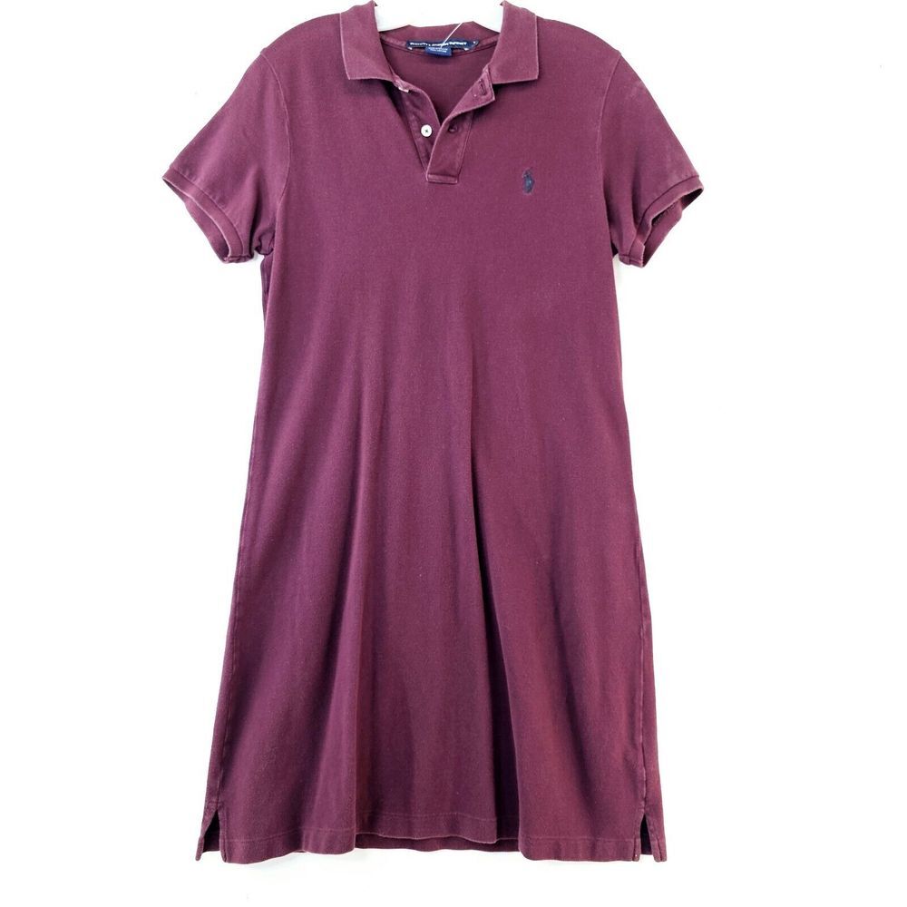 Ralph Lauren Sport Women's Polo Dress - Burgundy